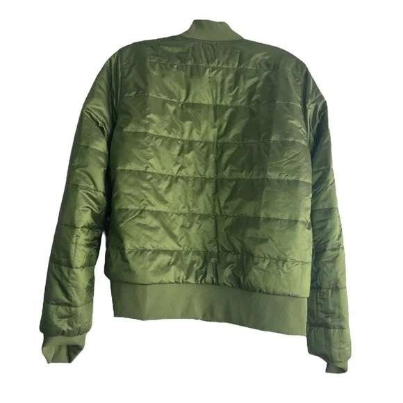 LULULEMON Non Stop Bomber Reversible Jacket in Green Foliage Size 8 and Size 4 - Picture 12 of 16